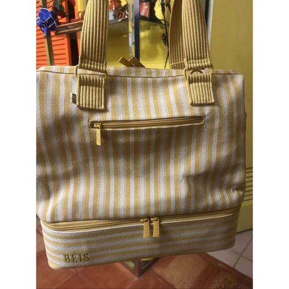 Beis Handbags - NWT Beis Mini Weekender in yellow